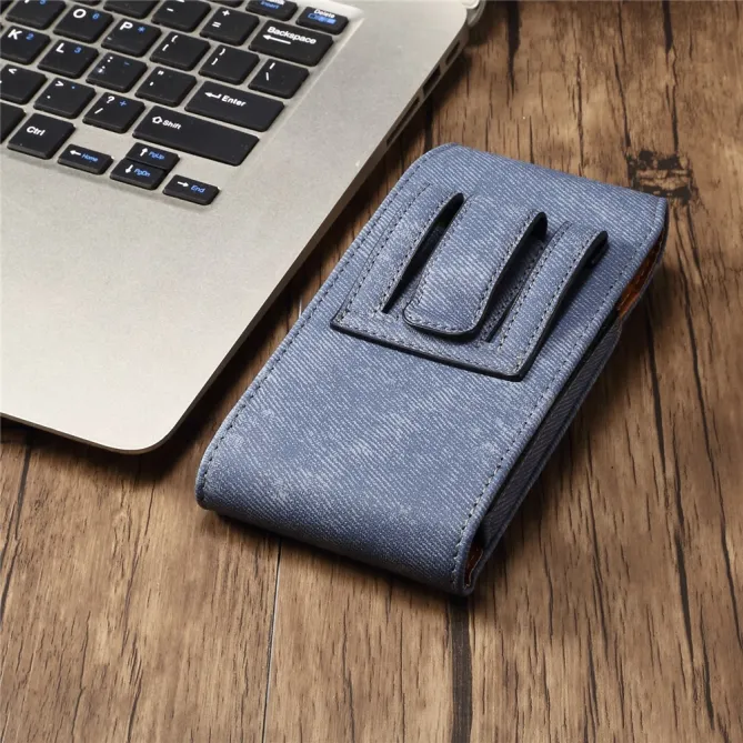 Étui Ceinture Téléphone 7,2 Pouces Effet Jean Porte-Carte