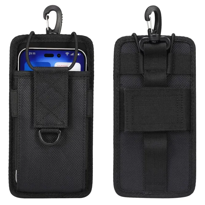 Pochette Téléphone 5,5 à 6,5 Pouces Mousqueton et Bandoulière