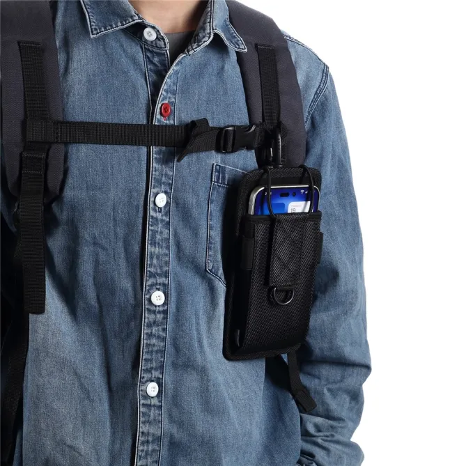 Pochette Téléphone 5,5 à 6,5 Pouces Mousqueton et Bandoulière