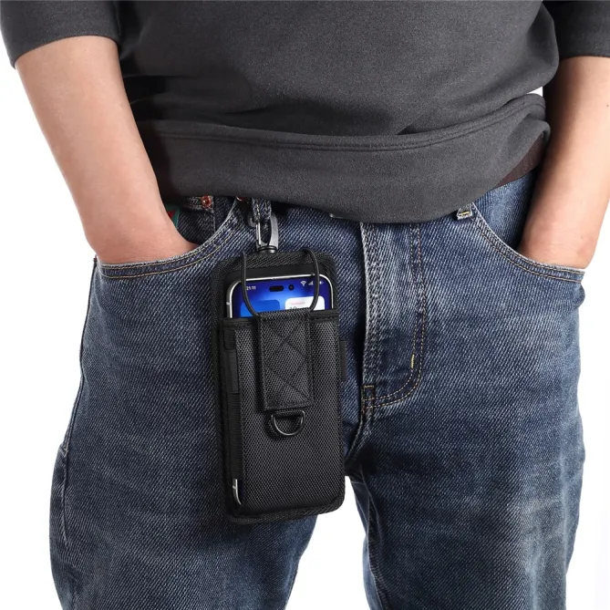 Pochette Téléphone 5,5 à 6,5 Pouces Mousqueton et Bandoulière