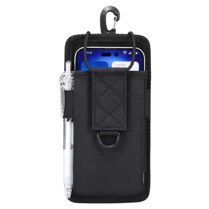 Pochette Téléphone 5,5 à 6,5 Pouces Mousqueton et Bandoulière