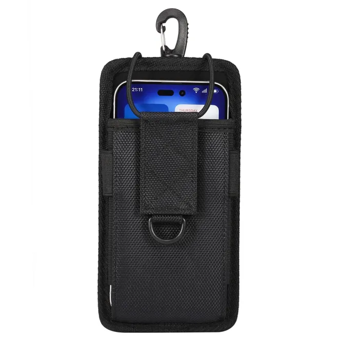 Pochette Téléphone 5,5 à 6,5 Pouces Mousqueton et Bandoulière