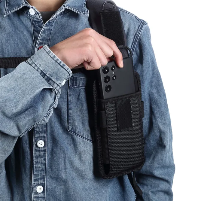 Pochette Téléphone 6,7 à 7,2 Pouces Mousqueton et Bandoulière