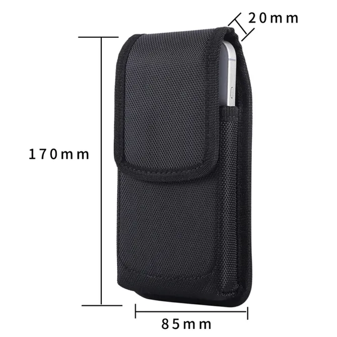 Étui Ceinture Téléphone Nylon Grands Écrans 7 Pouces