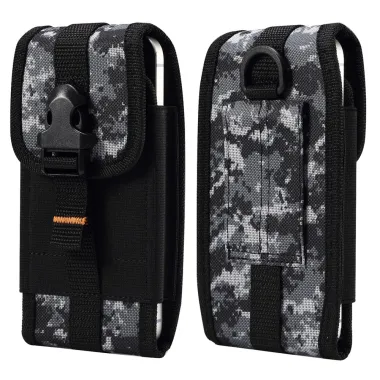 Pochette Ceinture Téléphone Camouflage Clip et Mousqueton