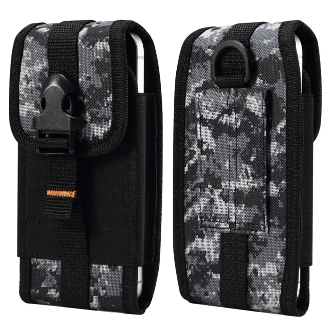 Pochette Ceinture Téléphone Camouflage Clip et Mousqueton