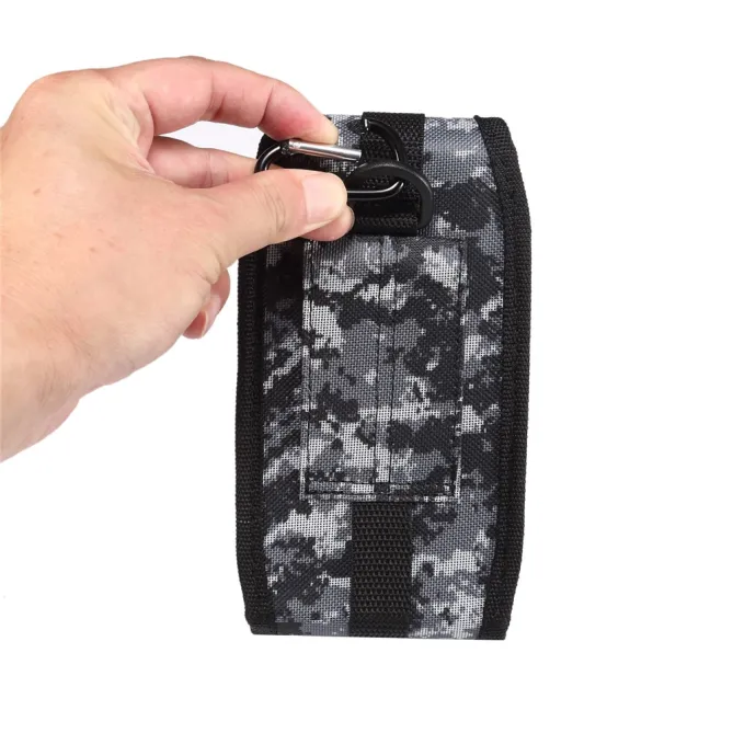 Pochette Ceinture Téléphone Camouflage Clip et Mousqueton