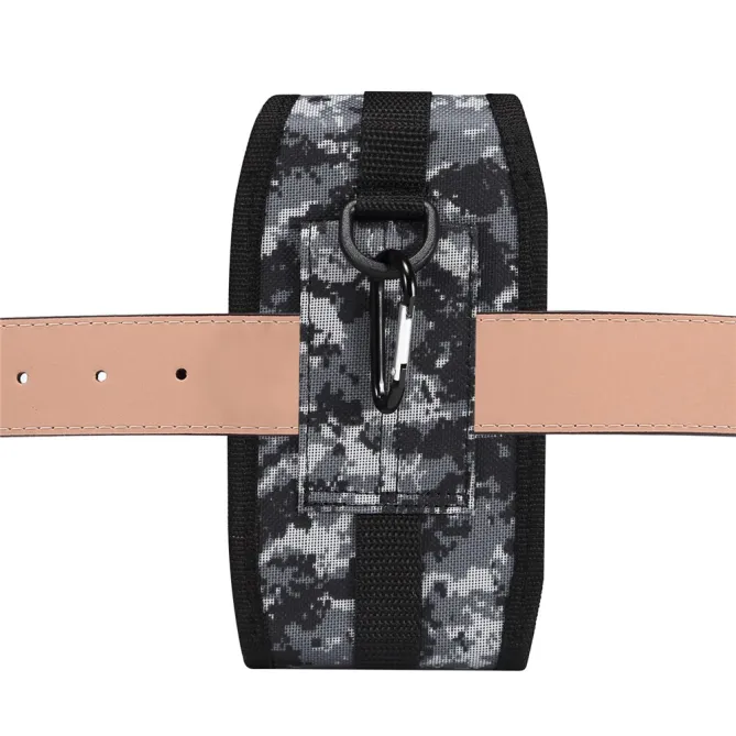 Pochette Ceinture Téléphone Camouflage Clip et Mousqueton