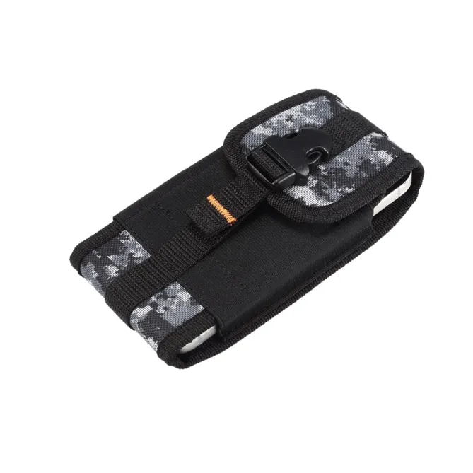 Pochette Ceinture Téléphone Camouflage Clip et Mousqueton
