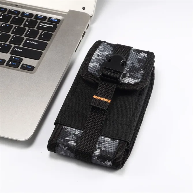 Pochette Ceinture Téléphone Camouflage Clip et Mousqueton