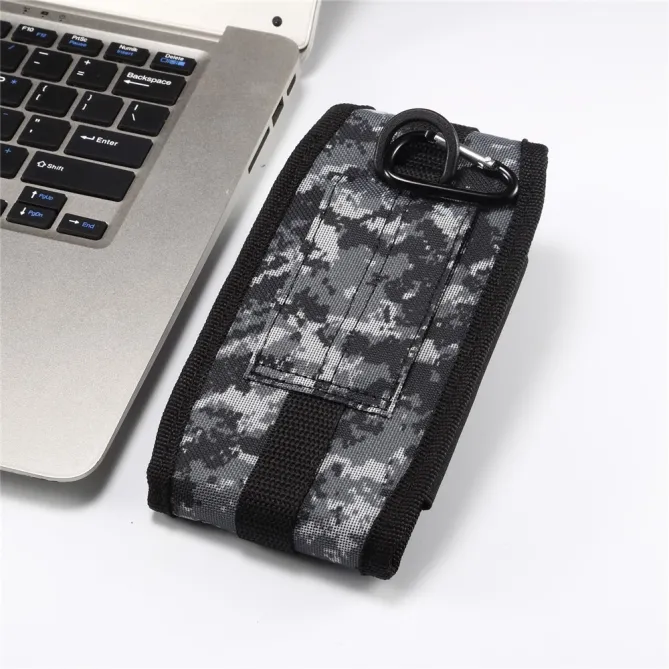 Pochette Ceinture Téléphone Camouflage Clip et Mousqueton