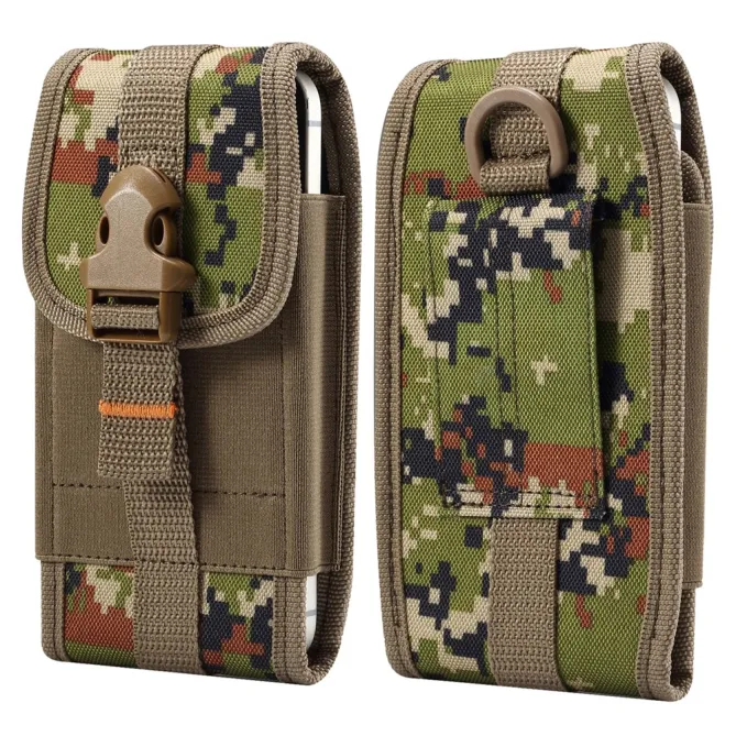 Pochette Ceinture Téléphone Camouflage Clip et Mousqueton