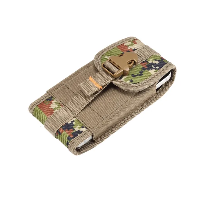 Pochette Ceinture Téléphone Camouflage Clip et Mousqueton