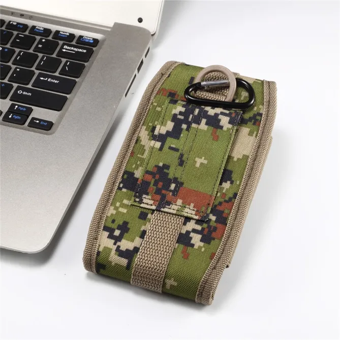 Pochette Ceinture Téléphone Camouflage Clip et Mousqueton