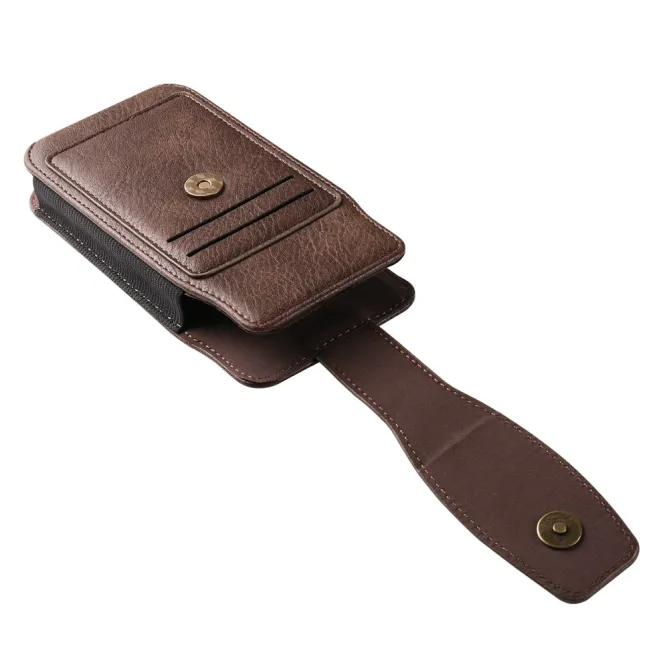 Étui Ceinture Simili Cuir Porte-Cartes 2 Tailles