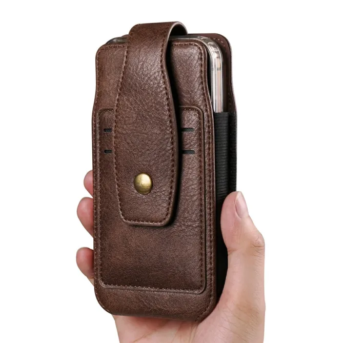 Étui Ceinture Simili Cuir Porte-Cartes 2 Tailles