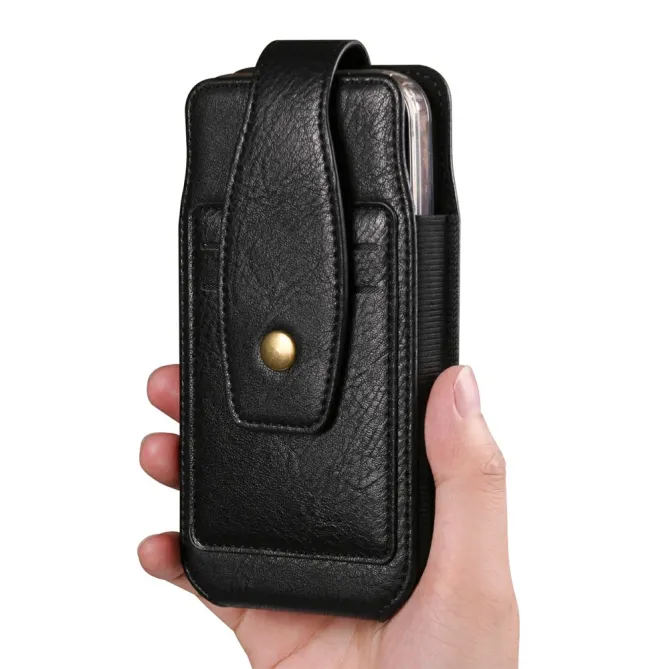 Étui Ceinture Simili Cuir Porte-Cartes 2 Tailles
