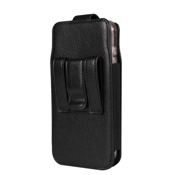 Étui Ceinture Simili Cuir Grands Téléphones Porte-Cartes