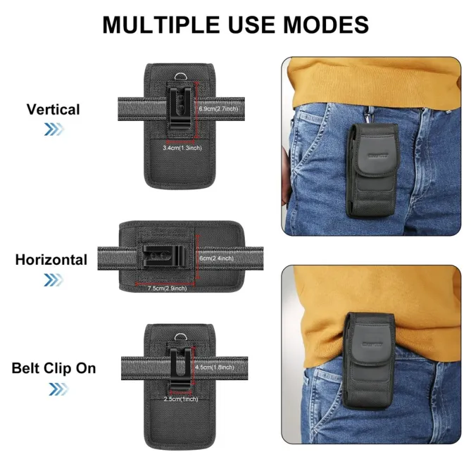 Étui Ceinture 6,1 à 6,8 Pouces Clip Métal Porte-Stylo