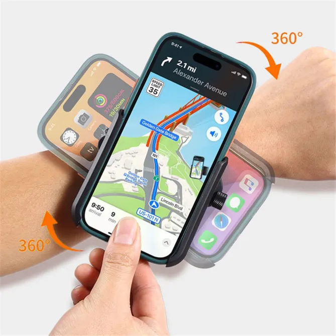 Brassard Poignet Téléphone Rotatif 360 Écrans 4 à 7 Pouces