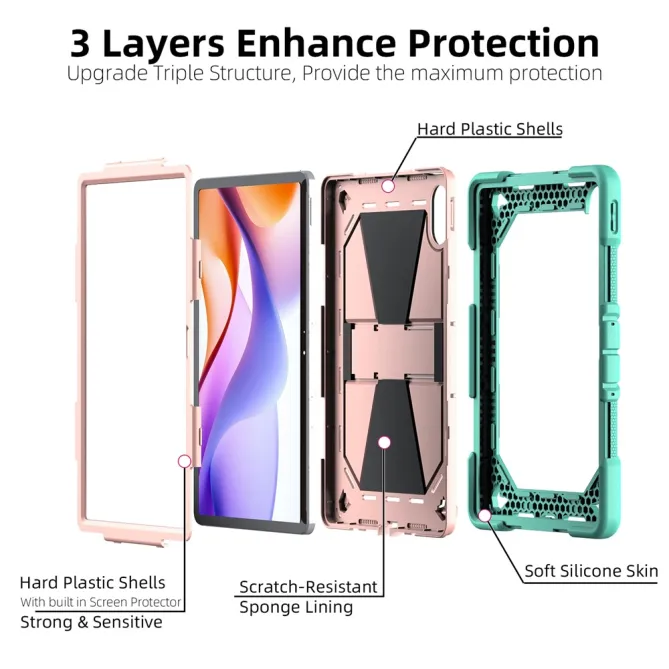 Coque Xiaomi Redmi Pad 2 Pro Antichoc avec Béquille
