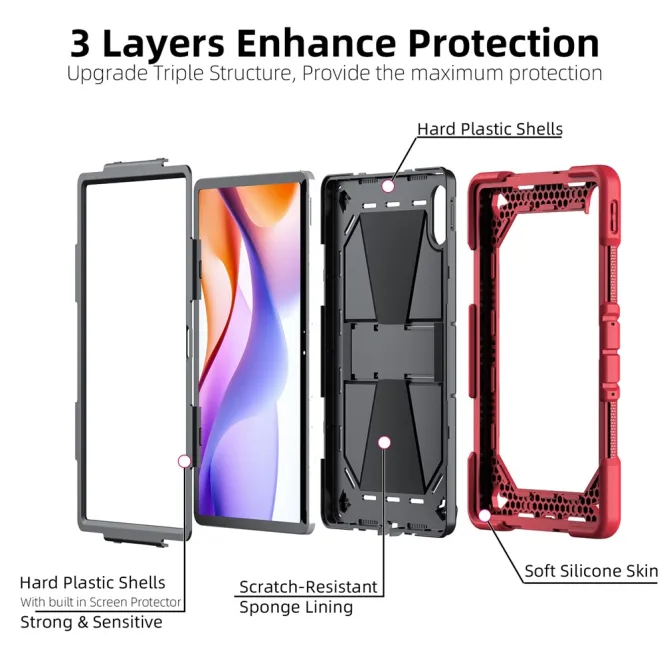 Coque Xiaomi Redmi Pad 2 Pro Antichoc avec Béquille