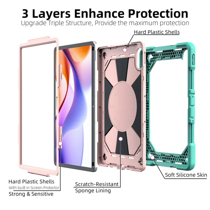 Coque Xiaomi Redmi Pad 2 Pro Antichoc Poignée Rotative