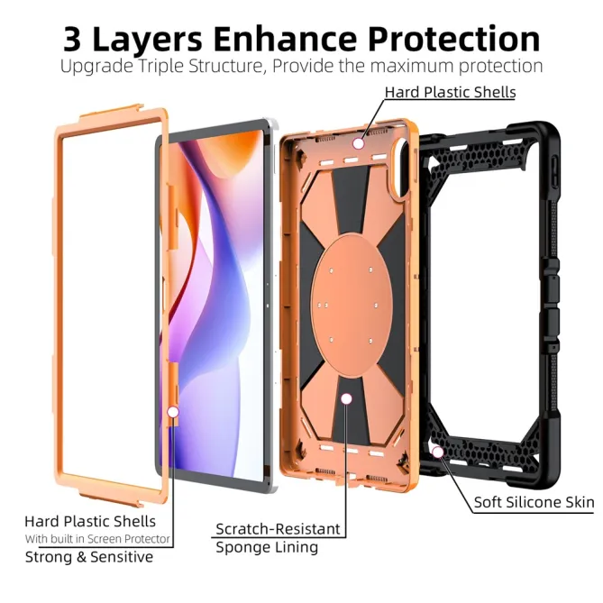 Coque Xiaomi Redmi Pad 2 Pro Antichoc Poignée Rotative
