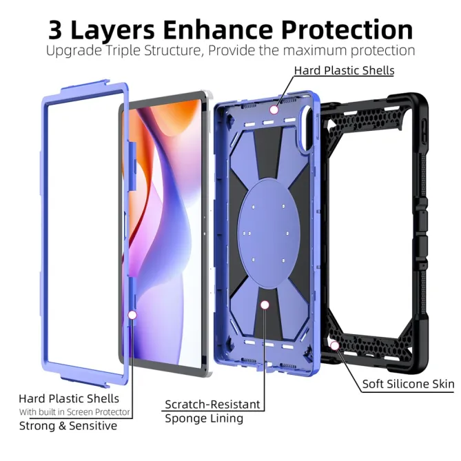 Coque Xiaomi Redmi Pad 2 Pro Antichoc Poignée Rotative