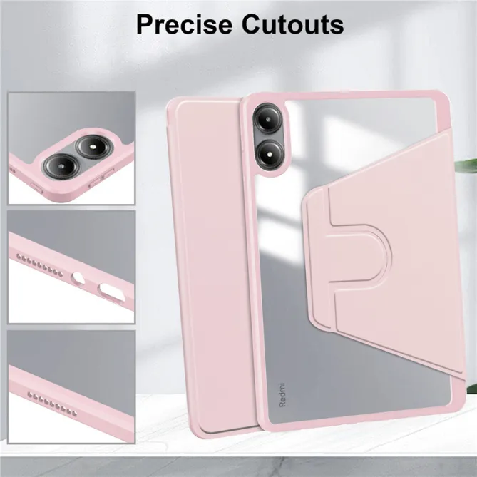 Étui Xiaomi Redmi Pad 2 Pro Dos Transparent Support Pivotant