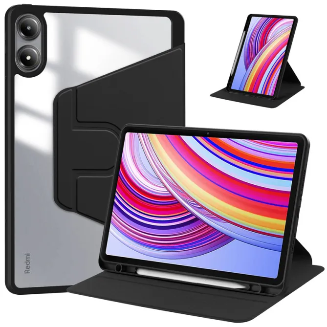 Étui Xiaomi Redmi Pad 2 Pro Dos Transparent Support Pivotant