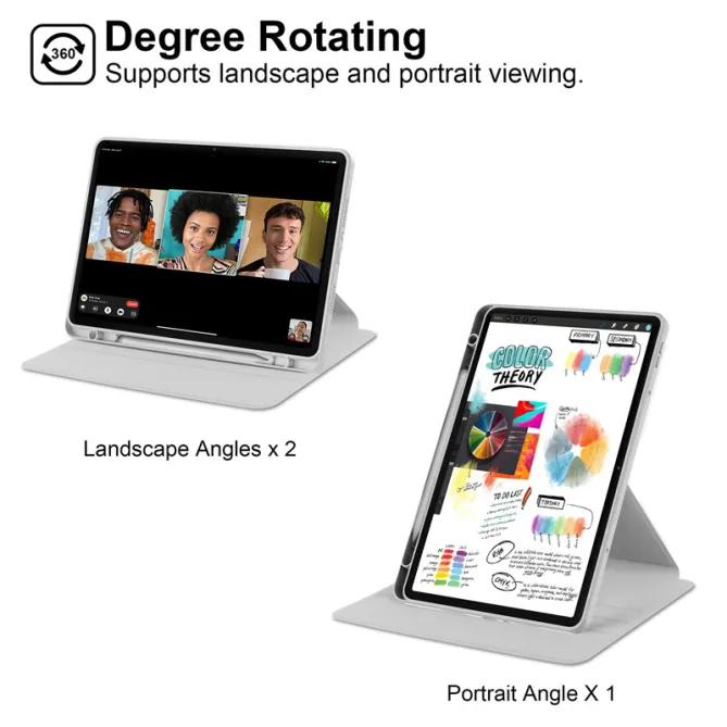 Étui Xiaomi Redmi Pad 2 Pro Dos Transparent Support Pivotant