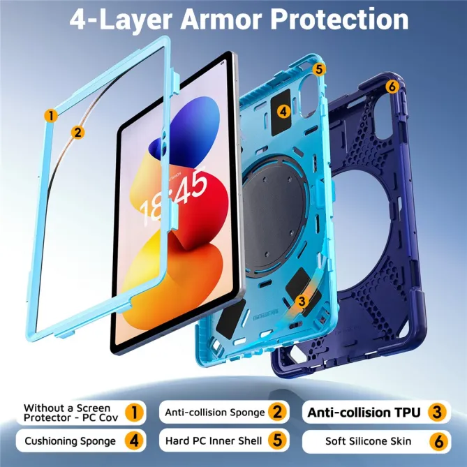 Coque Xiaomi Redmi Pad 2 Pro Patrol Poignée Rotative