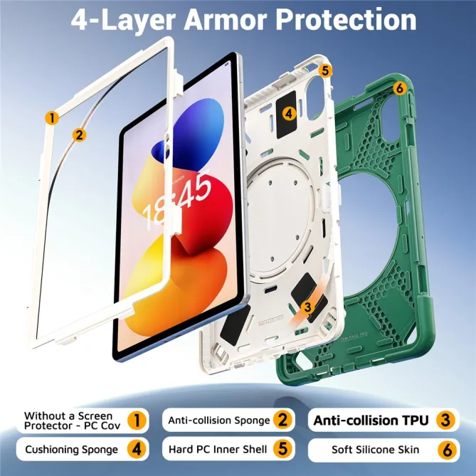 Coque Xiaomi Redmi Pad 2 Pro Patrol Poignée Rotative