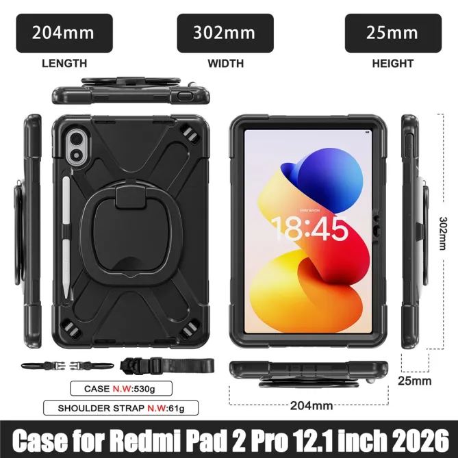 Coque Xiaomi Redmi Pad 2 Pro Patrol Poignée Rotative