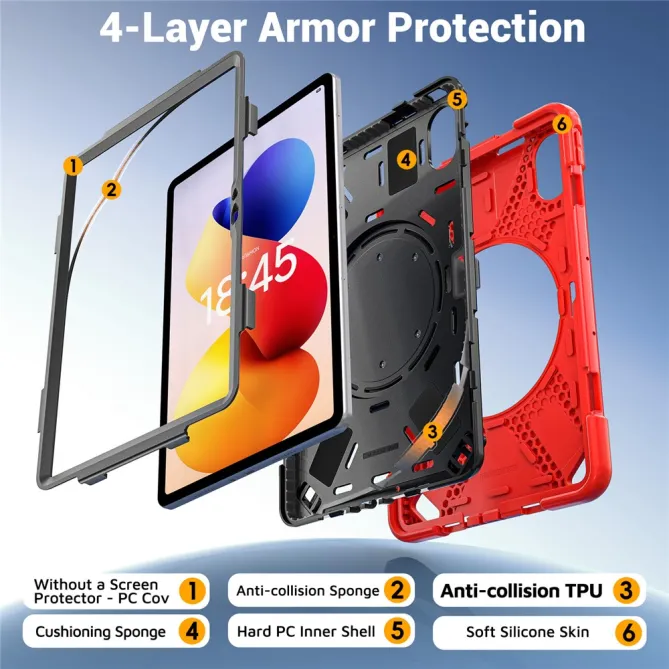 Coque Xiaomi Redmi Pad 2 Pro Patrol Poignée Rotative