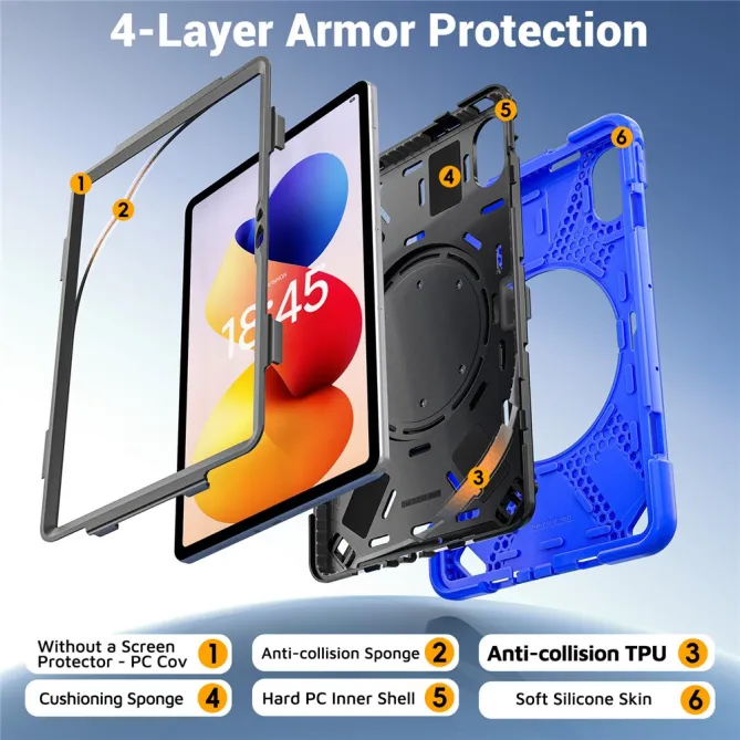 Coque Xiaomi Redmi Pad 2 Pro Patrol Poignée Rotative