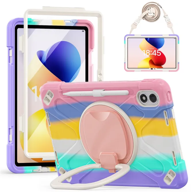 Coque Xiaomi Redmi Pad 2 Pro Explorer Bandoulière Multicolore