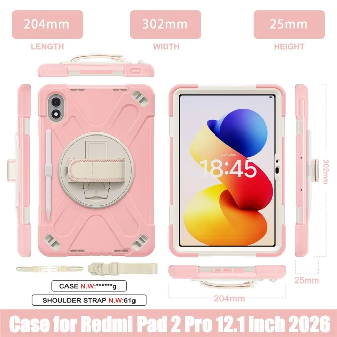Coque Xiaomi Redmi Pad 2 Pro Ranger Sangle de Main et Bandoulière