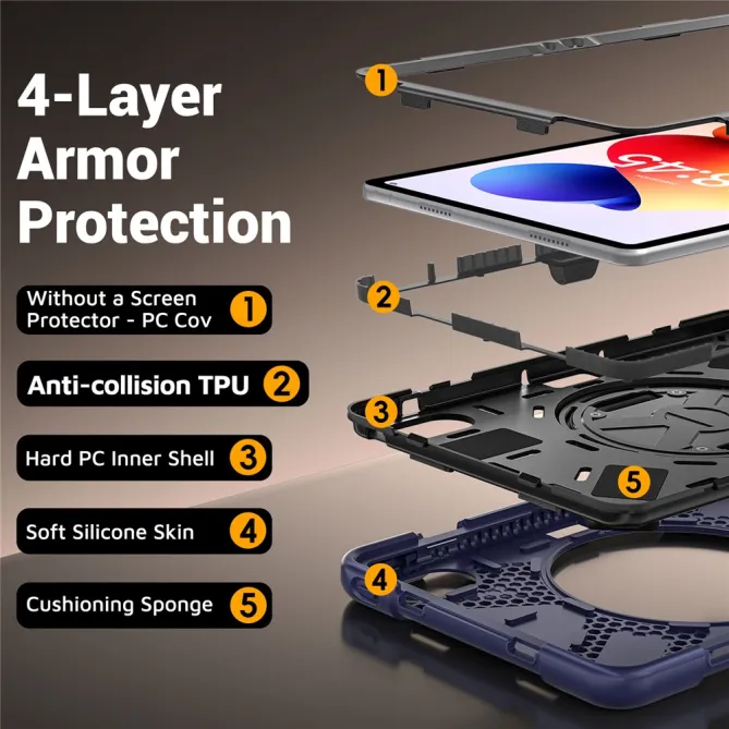 Coque Xiaomi Redmi Pad 2 Pro Grip Sangle de Main Rotative