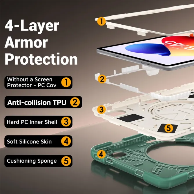 Coque Xiaomi Redmi Pad 2 Pro Grip Sangle de Main Rotative