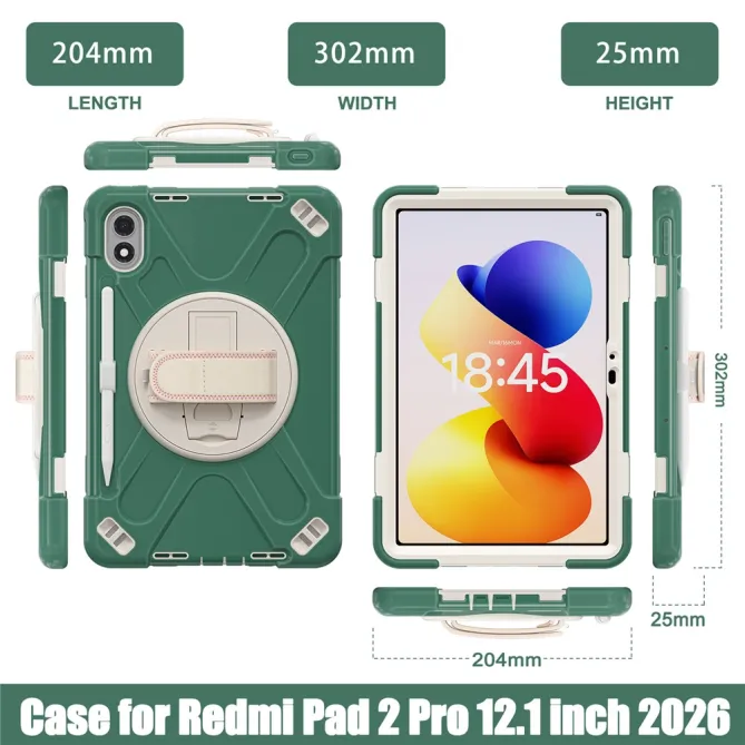 Coque Xiaomi Redmi Pad 2 Pro Grip Sangle de Main Rotative