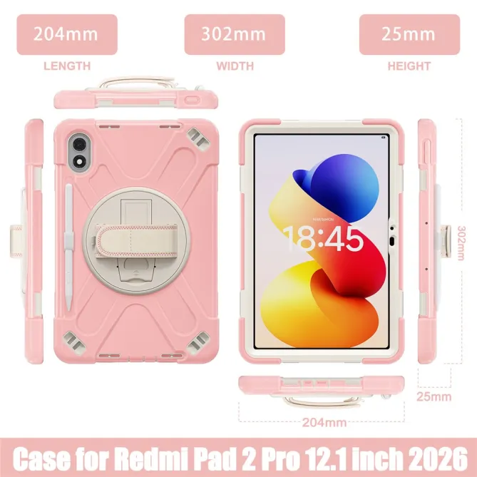 Coque Xiaomi Redmi Pad 2 Pro Grip Sangle de Main Rotative