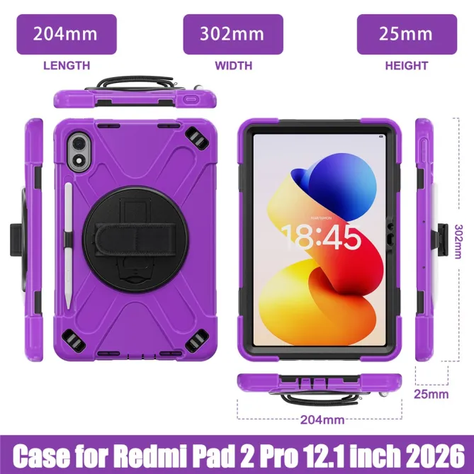 Coque Xiaomi Redmi Pad 2 Pro Grip Sangle de Main Rotative