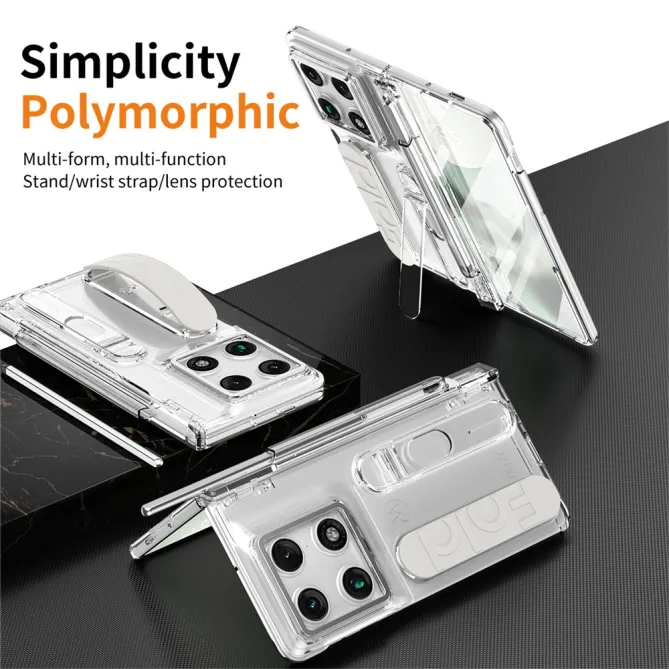 Coque Motorola Razr Fold Sangle de Maintien et Verre Intégré