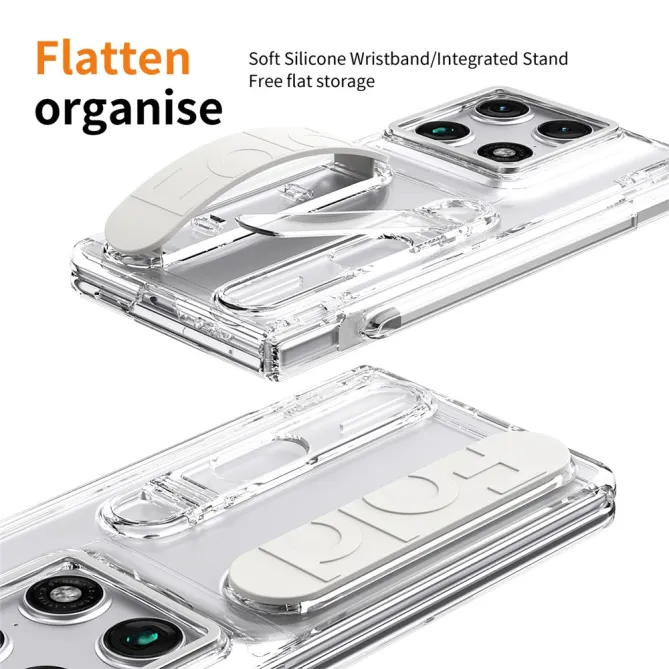 Coque Motorola Razr Fold Sangle de Maintien et Verre Intégré