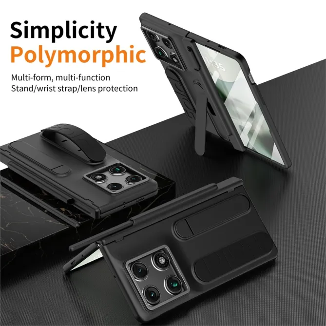 Coque Motorola Razr Fold Sangle de Maintien et Verre Intégré