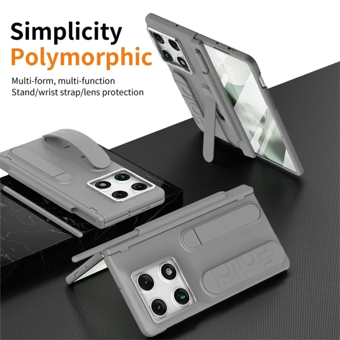 Coque Motorola Razr Fold Sangle de Maintien et Verre Intégré