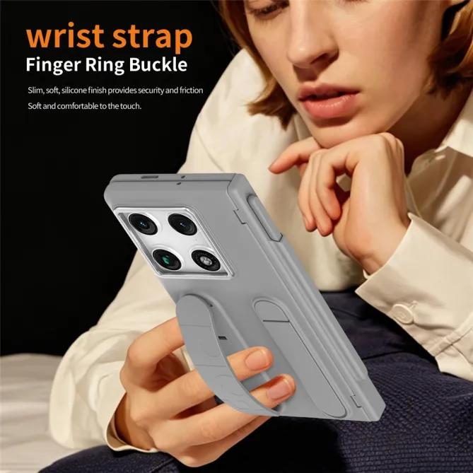Coque Motorola Razr Fold Sangle de Maintien et Verre Intégré