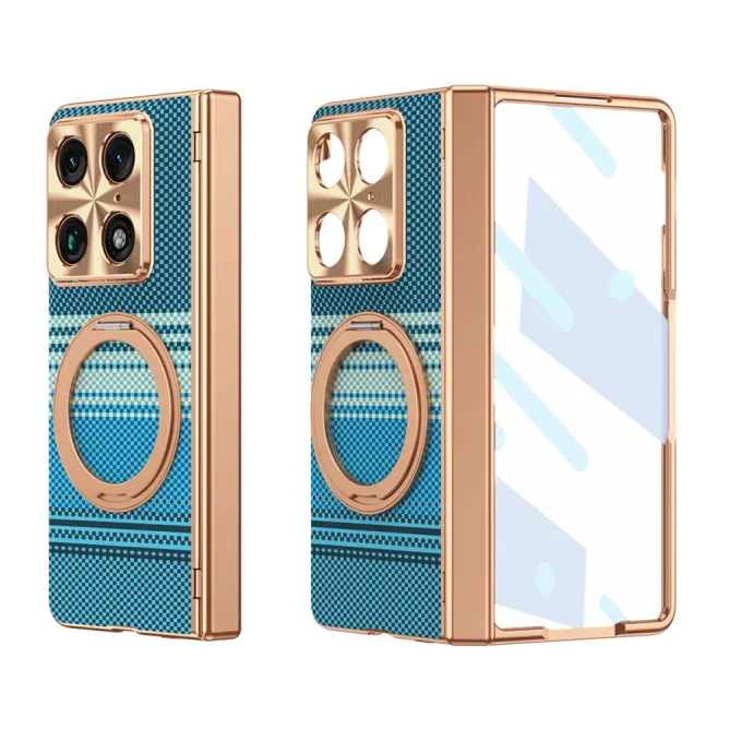 Coque Motorola Razr Fold Texture Carbone Anneau Rotatif